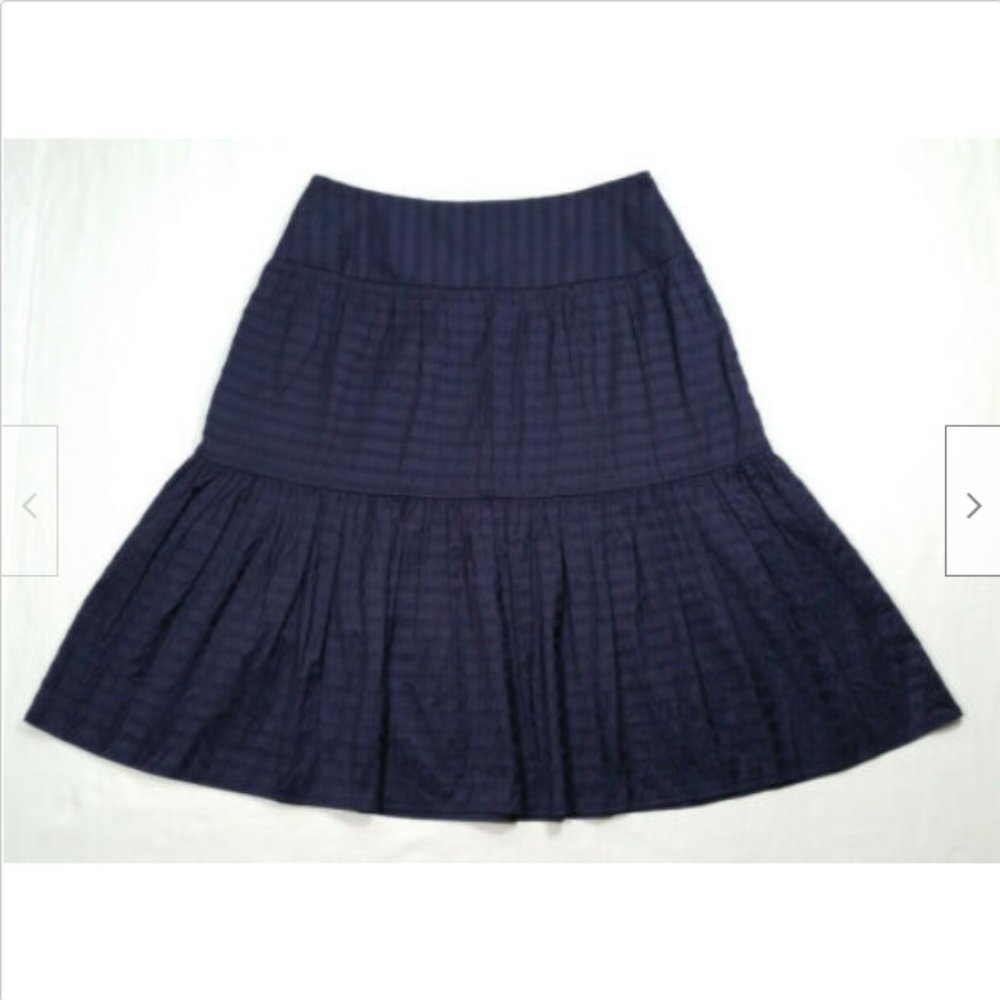 TALBOTS Midi Flare Skirt Silk 4320E1M